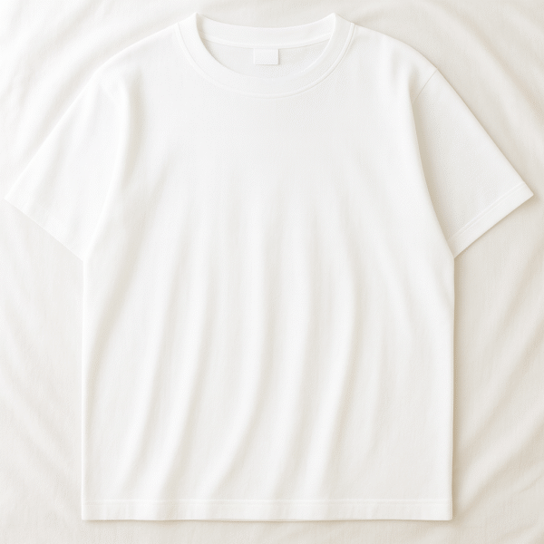 playera oversize basica color blanca