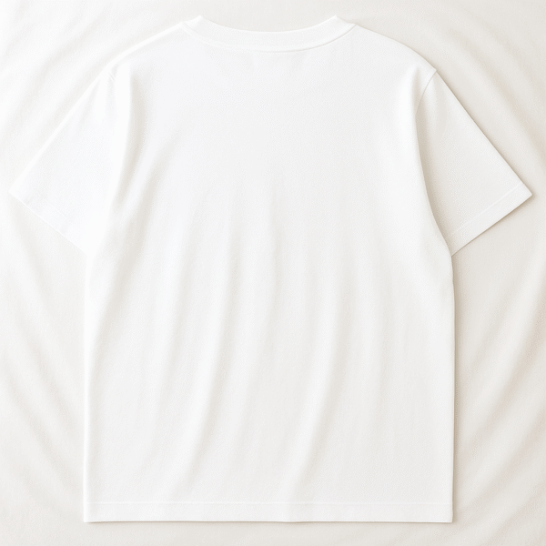 playera oversize basica parte trasera color negro