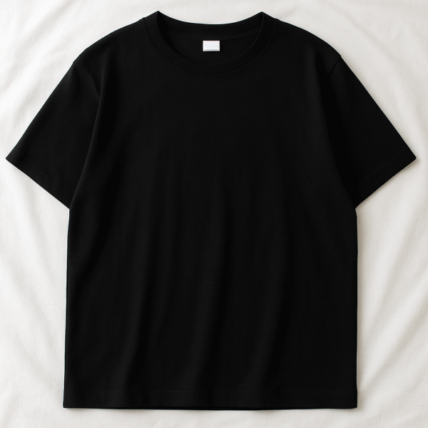 playera oversize basica color negro
